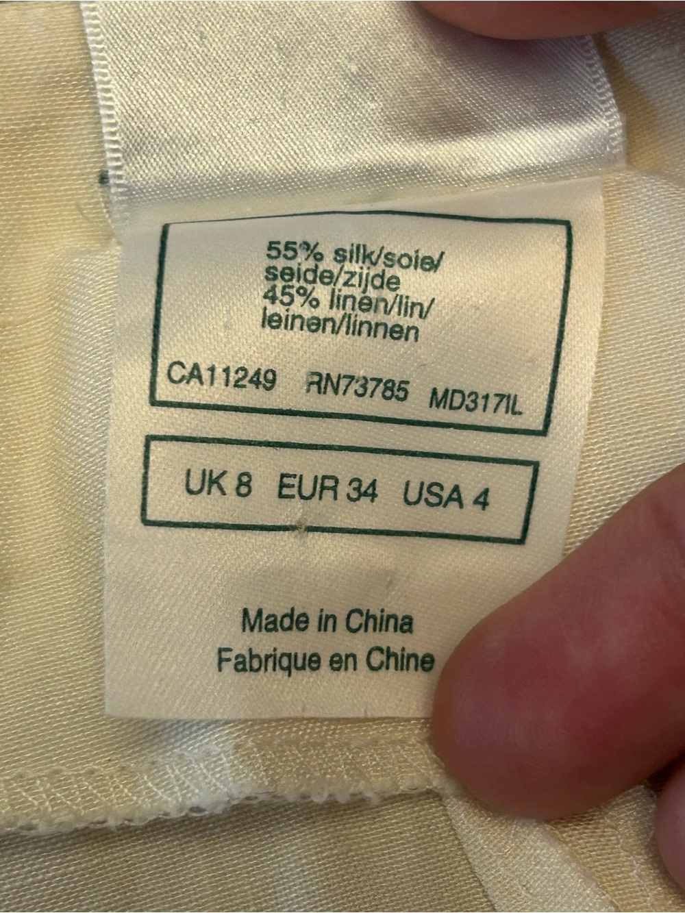 LAURA ASHLEY Vintage Silk Linen Blend Dress - Picture 8 of 11